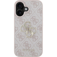 Guess 4G Metal Logo kryt pro iPhone 16 Plus - růžový