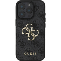 Guess 4G Metal Logo kryt pro iPhone 16 Pro Max - šedý