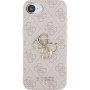 Guess 4G Metal Logo kryt pro iPhone 16e / 17e - růžový