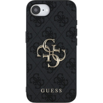 Guess 4G Metal Logo kryt pro iPhone 16e / 17e - šedý