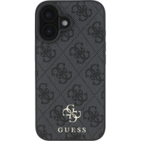 Guess 4G Small Metal Logo kryt s MagSafe pro iPhone 16 - šedý