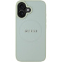 Guess Grained Classic Logo kryt s MagSafe pro iPhone 16 - zelený