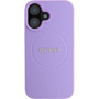 Guess Grained Classic Logo kryt s MagSafe pro iPhone 16 Plus - fialový
