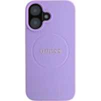 Guess Grained Classic Logo kryt s MagSafe pro iPhone 16 Plus - fialový