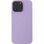 Guess Grained Classic Logo kryt s MagSafe pro iPhone 16 Pro - fialový