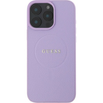 Guess Grained Classic Logo kryt s MagSafe pro iPhone 16 Pro - fialový