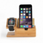 Dřevěná dokovací a nabíjecí stanice / stojánek pro Apple Watch 38mm / 42mm a iPhone 7 / 7 Plus / 6S / 6S Plus / 6 / 6 Plus a iPhone 5 / 5S / 5C