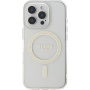 Guess IML Glitter Ring kryt s MagSafe pro iPhone 16 Pro - čirý