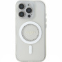 Guess IML Rhinestones Ring kryt s MagSafe pro iPhone 16 Pro - čirý