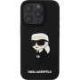 Karl Lagerfeld 3D Rubber Ikonik kryt pro iPhone 16 Pro - černý