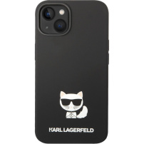 Karl Lagerfeld Choupette silikonový kryt pro iPhone 14 Plus - černý