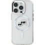 Karl Lagerfeld IML K&CH Heads Metal Frame kryt s MagSafe pro iPhone 16 Pro Max - čirý
