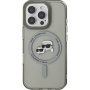 Karl Lagerfeld IML K&CH Heads Metal Frame kryt s MagSafe pro iPhone 16 Pro Max - šedý