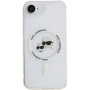 Karl Lagerfeld IML K&CH Heads Metal Frame kryt s MagSafe pro iPhone 16e / 17e - čirý