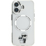 Karl Lagerfeld IML Karl and Choupette kryt s MagSafe pro iPhone 16 Plus - čirý