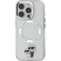 Karl Lagerfeld IML Karl and Choupette kryt s MagSafe pro iPhone 16 Pro Max - čirý