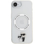 Karl Lagerfeld IML Karl and Choupette kryt s MagSafe pro iPhone 16e / 17e - čirý