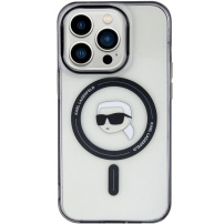 Karl Lagerfeld IML Karl´s Head kryt s MagSafe pro iPhone 15 Pro - černý