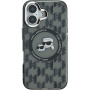 Karl Lagerfeld IML Monogram K&CH Heads kryt s MagSafe pro iPhone 16 - černý