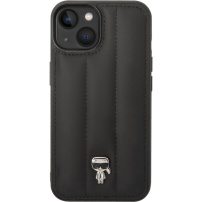 Karl Lagerfeld Quilted Puffy Ikonik Logo kryt pro iPhone 14 Plus - černý