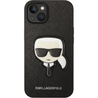 Karl Lagerfeld Saffiano Karl Head kryt pro iPhone 14 Plus - černý