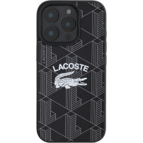 Lacoste Blend Monogram kryt s MagSafe pro iPhone 16 Pro Max - černý