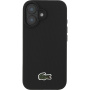 Lacoste Iconic Petit Pique Woven Logo kryt s MagSafe pro iPhone 16 - černý