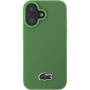 Lacoste Iconic Petit Pique Woven Logo kryt s MagSafe pro iPhone 16 - zelený