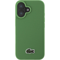 Lacoste Iconic Petit Pique Woven Logo kryt s MagSafe pro iPhone 16 - zelený