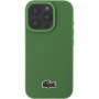 Lacoste Iconic Petit Pique Woven Logo kryt s MagSafe pro iPhone 16 Pro Max - zelený