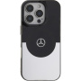 Mercedes Double Layer kryt s MagSafe pro iPhone 16 Pro - černostříbrný