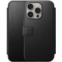 Nomad Modern Leather Folio flipové pouzdro s MagSafe pro iPhone 15 Pro - černé