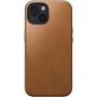 Nomad Modern Leather kožený kryt s MagSafe pro iPhone 15 - sedlově hnědý