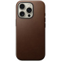 Nomad Modern Leather kožený kryt s MagSafe pro iPhone 16 Pro - hnědý