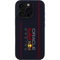 Oracle Red Bull Racing Vertical Logo silikonový kryt s MagSafe pro iPhone 16 Pro Max - tmavě modrý