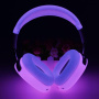 4v1 silikonový obal pro AirPods Max 1 / 2 - růžový svítící ve tmě