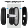 4v1 silikonový obal pro AirPods Max 1 / 2 - růžový svítící ve tmě