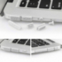 12v1 silikonové protiprachové záslepky portů pro MacBook Pro Retina 13" / 15" a Air 11" / 13" - bílé