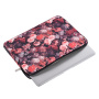 Brašna se vzorem květin pro iPad do 11" / MacBook do 12" - červená