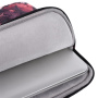 Brašna se vzorem květin pro iPad do 11" / MacBook do 12" - červená