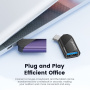 Toocki TQ-OTG06 nabíjecí a datová redukce - USB-A na USB-C - fialová