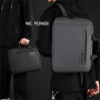 WEPOWER W-1331 2v1 batoh a brašna s externím USB portem pro iPad / MacBook do 16" - šedý