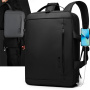 WEPOWER W-1331 2v1 batoh a brašna s externím USB portem pro iPad / MacBook do 16" - šedý
