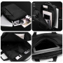 WEPOWER W-1331 2v1 batoh a brašna s externím USB portem pro iPad / MacBook do 16" - šedý