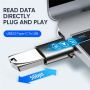 JOYROOM S-H151 nabíjecí a datová redukce - USB-A na USB-C - stříbrná