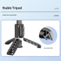CYKE Q18 Bluetooth selfie tyč s tripodem, Gimbal stabilizátorem a světlem pro iPhone - černá