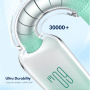 ENKAY Ice Clear opletený nabíjecí a datový kabel - USB-C na USB-C - 1 m - mentolový