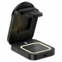 HT-541 3v1 skládací magnetický bezdrátový stojánek s podsvícením pro iPhone / Apple Watch / AirPods - 15W - černý