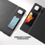 S1300 oboustranná podložka pod klávesnici a myš s bezdrátovým nabíjením pro iPhone / AirPods - černá