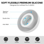 AhaStyle náhradní silikonové špunty pro AirPods Pro 3 - L - bílé